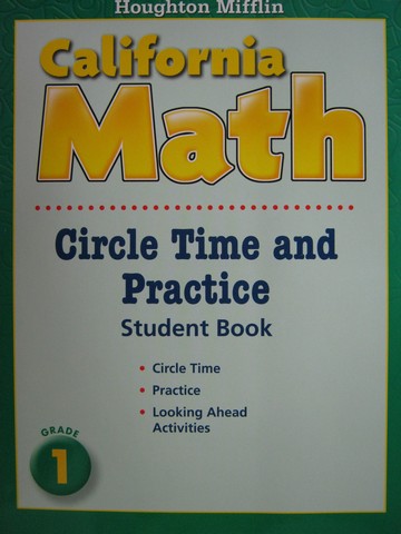 (image for) California Math 1 Circle Time & Practice Student Book (CA)(P)