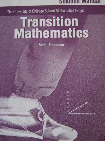 (image for) UCSMP Transition Mathematics Solution Manual (P)