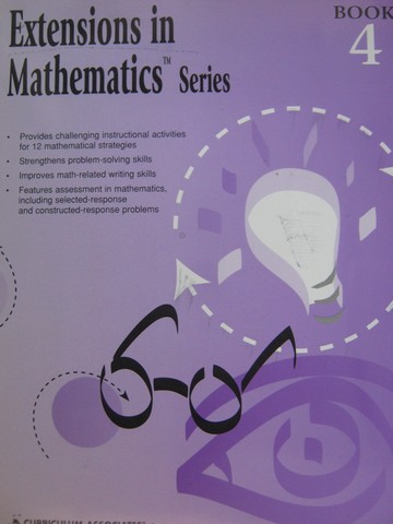 (image for) Extensions in Mathematics Series Book 4 (P) by DeStefano,