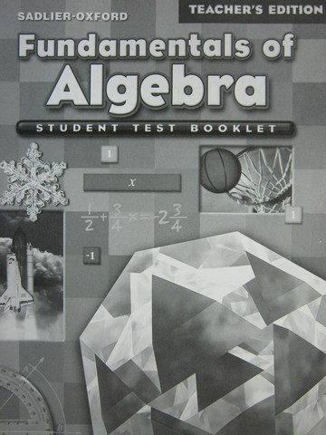 (image for) Fundamentals of Algebra Student Test Booklet TE (TE)(P)