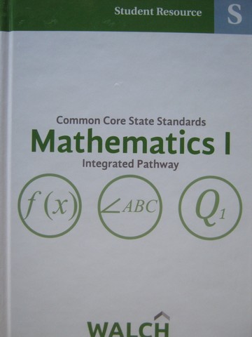 (image for) CCSS Integrated Pathway Mathematics 1 Student Resource Book (H)