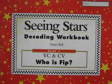 (image for) Seeing Stars Decoding Workbook 1 VC & CV (P) by Nanci Bell