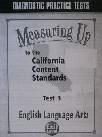 (image for) Measuring Up English Language Arts Exit Level Test 3 (CA)(P)
