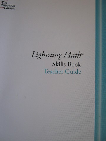 (image for) Lightning Math Skills Book TG (TE)(P) by Barbara A Heinssen
