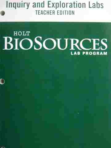 (image for) Biosources Inquiry & Exploration Labs TE (TE)(P)