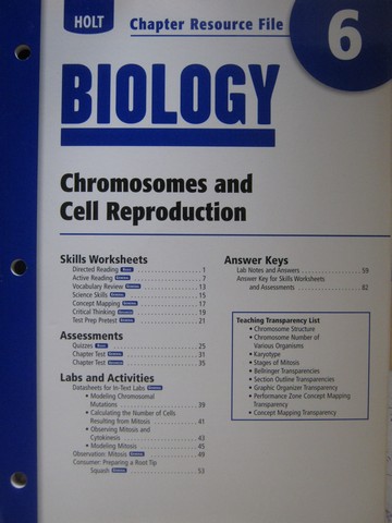 (image for) Holt Biology Chapter Resource File 6 (P)