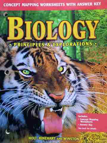 (image for) Biology Principles & Explorations Concept Mapping Worksheets (P)