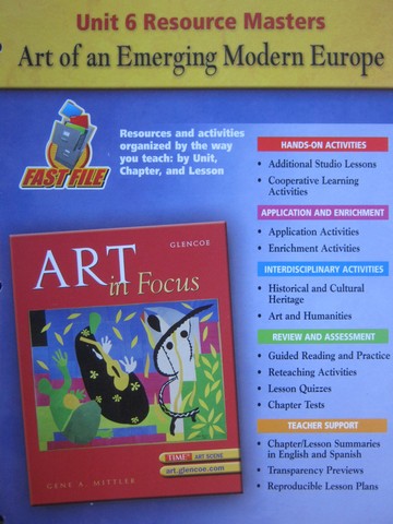 (image for) Art in Focus Unit 6 Resource Masters (P)