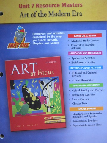 (image for) Art in Focus Unit 7 Resource Masters (P)