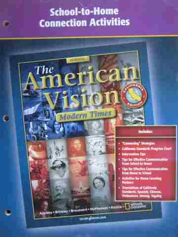 (image for) American Vision School-to-Home Connection Activities (CA)(P)