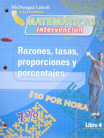 (image for) California Matematicas Intervencion 4 Razones tasas (CA)(P)
