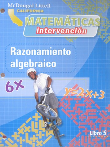 (image for) California Matematicas Intervencion 5 Razonamiento algebraico(P)