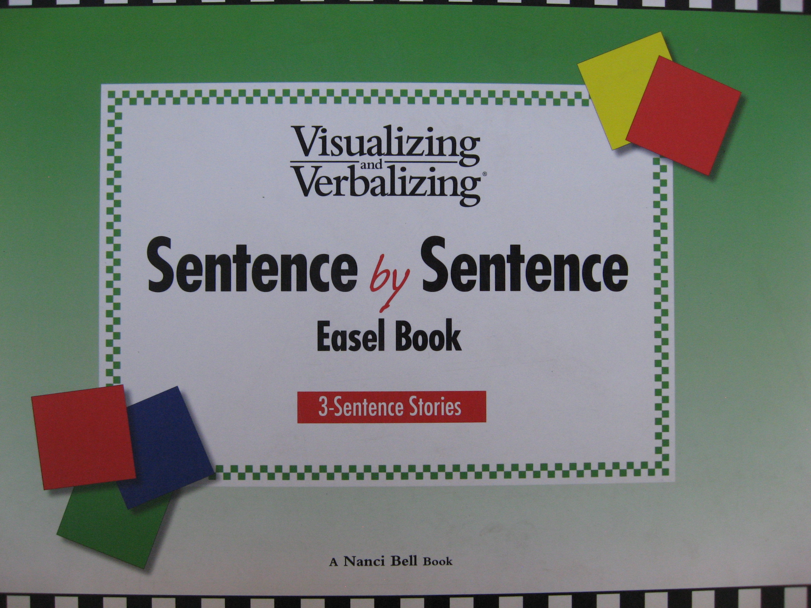 (image for) Visualizing & Verbalizing Sentence by Sentence Easel Book 3-Sentence Stories (Spiral)(Big)